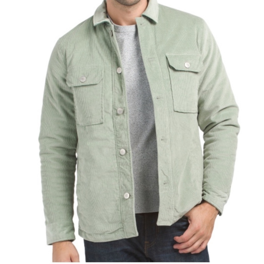 Hudson Mens Size Large Wale Corduroy Chore Jacket